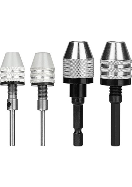 0.3-3.4mm Round2 Matkap Chuck Anahtarsız Tornavida Darbeli Sürücü Adaptörü Elektrikli Mikro Motor Kelepçe Mini Chuck Fikstürü Hex Shank Matkap Uçları Adaptörü (Yurt Dışından)