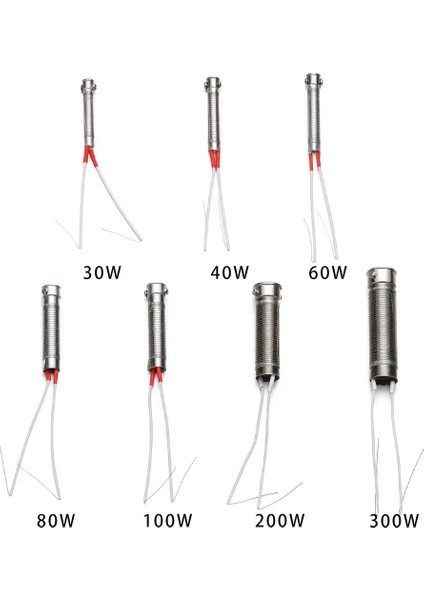 5PCS-30W Yüksek Kalite 220V 30/40/60W/80/100/200/300W Isıtma Elemanı Havya Yedek Kaynak Aracı Metal Işleme Aksesuarı (Yurt Dışından) fırsatları