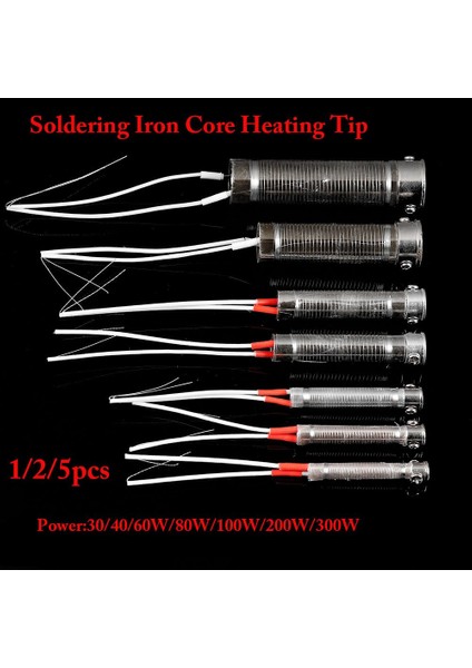 5PCS-30W Yüksek Kalite 220V 30/40/60W/80/100/200/300W Isıtma Elemanı Havya Yedek Kaynak Aracı Metal Işleme Aksesuarı (Yurt Dışından) indirimleri