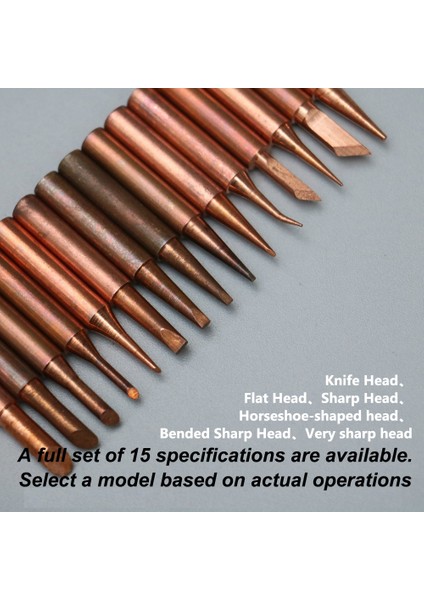 5 Adet B 1/4/5 Adet 900M T Serisi Saf Bakır Havya Ucu Kurşunsuz Kaynak Sting Hakko 936 FX-888D 852D + Havya Istasyonu (Yurt Dışından)
