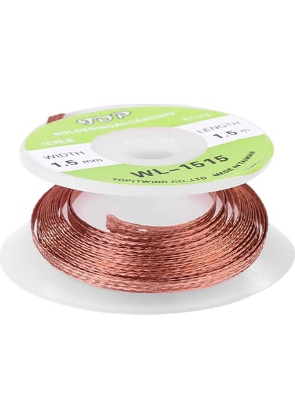 1 Adet 3.0mm 1.5m Lehim Sökücü Örgü Lehim Sökücü Fitil Düşük Kalıntı Kalay Şerit Tamir Araçları Doğru Maksimum Kalay Emme Kapasitesini Sağlayın (Yurt Dışından)