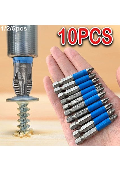 2 Adet 10/5/2 Adet Tornavida Uçları Seti 50MM Ph2 Kaymaz Manyetik 1/4 "hex Shank El Elektrikli Matkap Sürücü El Aksesuarları Uyar (Yurt Dışından)