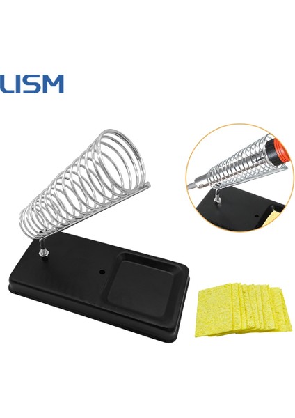 Y No Sünger Taşınabilir Havya Standı Tutucu Havya Teneke Standı ile Kaynak Temizleme Süngeri Elektrikli Havya Aksesuarları (Yurt Dışından) modelleri