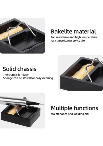 Y No Sünger Taşınabilir Havya Standı Tutucu Havya Teneke Standı ile Kaynak Temizleme Süngeri Elektrikli Havya Aksesuarları (Yurt Dışından) fırsatları