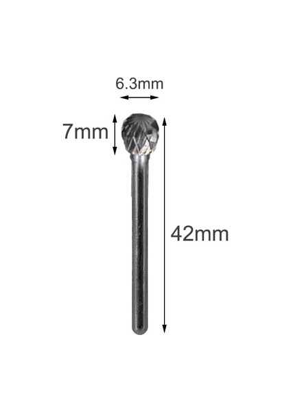 1 Pc Şekil C 1/8 "shank Tungsten Karbür Burs Matkap Uçları Metal Freze Kesici Karbür Elektrikli Döner Aletler Dremel Ağaç Işleme Aksesuarı (Yurt Dışından)