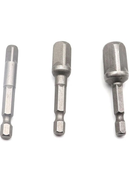 Kahverengi Altıgen 3 Pcs Hex Shank Anahtarı Tahrikli Elektrikli Matkap Soket Matkap Adaptör Soket Uzatma Bit Adaptör Seti 1/4 3/8 1/2 Tornavida Araçları (Yurt Dışından)