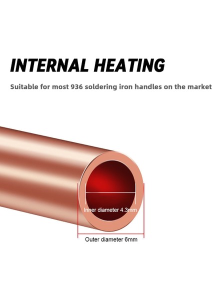Altın 5 Adet 5/10 Adet 900M-T Havya Manyetik Olmayan Saf Bakır Lehim Ipuçları 936 907 Kol Muhafaza Lehimleme Araçları Markalama Demir Ucu (Yurt Dışından) indirimleri