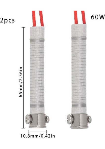 2 ADET-60W Satış Dayanıklı Harici Isı 220V 30W40W60W Kaynak Aracı Isıtma Elemanı Yedek Havya Çekirdek Kaynak Ekipmanları (Yurt Dışından)