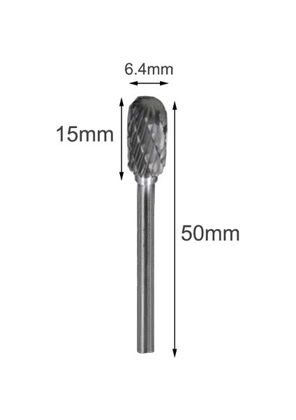 1 Pc Şekil B 1/8 "shank Tungsten Karbür Burs Matkap Uçları Metal Freze Kesicisi Karbür Elektrikli Döner Aletler Dremel Ağaç Işleme Aksesuarı (Yurt Dışından)