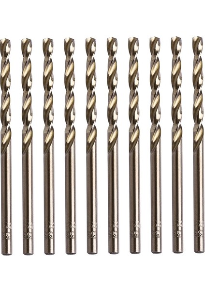 Kahverengi Yüksek Hız Çeliği 10 Adet Mini Matkap Uçları, Alaşımlı Çelik, Demir Dışı Metal, Dökme Demir ve Sert Dropshipping'de Delik Açmak Için (Yurt Dışından)