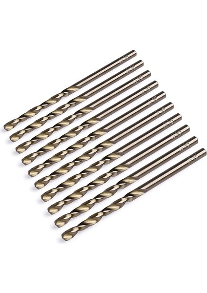 Kahverengi Yüksek Hız Çeliği 10 Adet Mini Matkap Uçları, Alaşımlı Çelik, Demir Dışı Metal, Dökme Demir ve Sert Dropshipping'de Delik Açmak Için (Yurt Dışından)