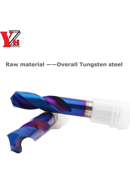 HRC65 2.1mm Yzh Karbür Büküm Matkap 1.0-10.9mmdiameter HRC65 Tungsten Cnc Delme Metal Çelik Delik Için Genel Saplama ve Düz Sap (Yurt Dışından)