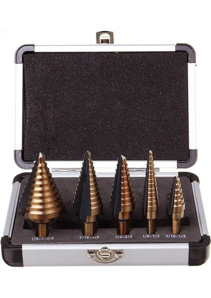 SIZE1-4-12MM Hss 4241 Kobalt Çoklu Delik 50 Boyutları Adım Matkap Ucu Seti Araçları Alüminyum Kasa Metal Ahşap Için Metal Delme Aracı Adım Koni Matkap (Yurt Dışından)