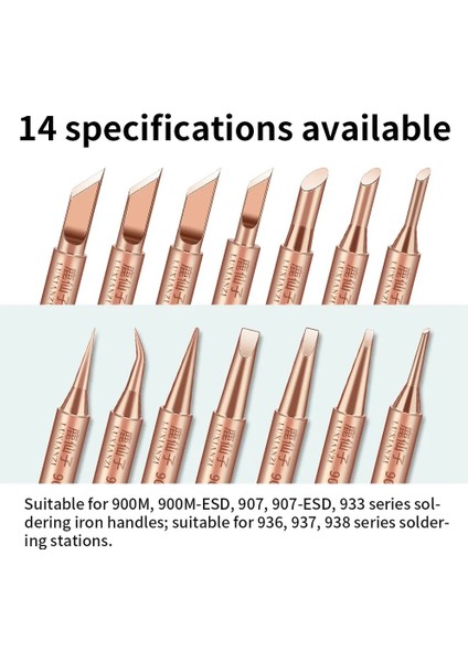 3 Adet Luxıanzı 3/4/5 Adet 900-T Saf Bakır Havya Ucu K/sk/ı/ıs/2.4d/3.2d Kaynak Kafası Bga Rework Istasyonu Lehimleme Aracı Kiti (Yurt Dışından) fırsatları