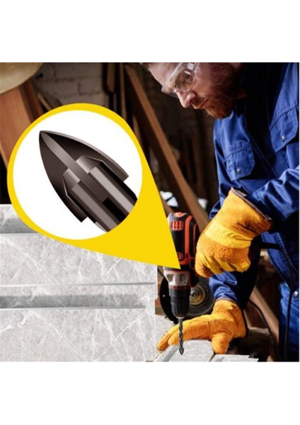 7mm Oauee Çapraz Altıgen Kiremit Uçları Seti Cam Seramik Beton Delik Açıcı Sert Alaşım Üçgen Matkap Metal Matkap Uçları Çelik 3-12MM (Yurt Dışından) indirimleri