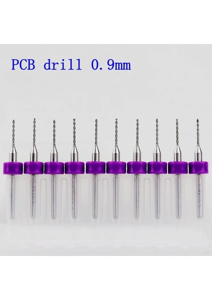 190MM 0.3-1.2mm 10 Adet/karbür Mikro Matkap Uçları Cnc Pcb Matkap Ucu Seti (Yurt Dışından)