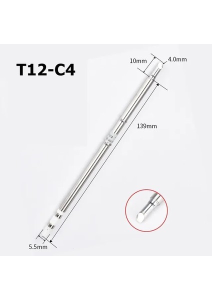 T12-C4 T12 Havya Havya Ipuçlarıжало Для Паяльника Hakko FX951 Stc ve STM32 OLED Havya Istasyonu Elektrikli Havya (Yurt Dışından)