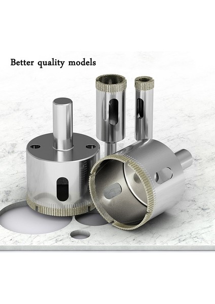 16MM Kaliteli Cam Tapper Delme Yuvarlak Bit Elmas Kaplı Matkap 6-50MM Kiremit Mermer Cam Seramik Elektrikli El Aletleri Için Delik Testere Delme Uçları (Yurt Dışından)