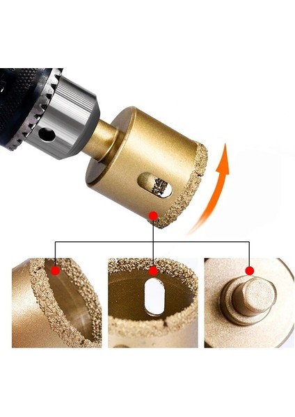 10MM Vakum Kaynaklı Kuru Elmas Delme Çekirdek Matkap Uçları Seramik Karo Delik Testere Açıcı Granit Mermer Porselen Tuğla Matkap Ucu Araçları (Yurt Dışından)