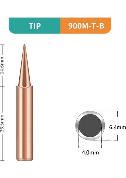 1 ADET-900M-T-B 10/1 Adet Saf Bakır Havya Ucu I+B+K+2.4d+3c Lehimleme Istasyonu Lehim Demir Kaynak Ucu Kafa Üst Sting Bga Kurşunsuz Aracı (Yurt Dışından)