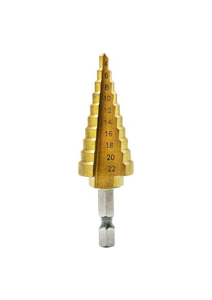 Düz Yuva 4-22MM 3-12MM 4-12MM 4-20MM 4-22MM Hss Düz Yuva Adım Matkap Ucu Seti Titanyum Kaplamalı Ahşap Metal Delik Testere Çekirdek Matkap Ucu Seti (Yurt Dışından)