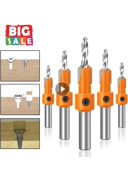 1 Adet 3.5X10 6 Boyutu Havşa Matkap Ucu Seti Marangozluk Aletleri Havşa Havşa Lavabo Ucu 10MM Genişlik Ağaç Işleme Ahşap Havşa Matkap (Yurt Dışından)