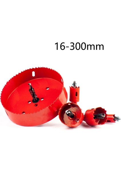 24MM 1 Adet 16-300MM Bi-Metal Ahşap Delik Testere Seti Ağaç Işleme Sac Plasti Alüminyum Sondaj Matkap Ucu Dıy Aracı Aksesuarları (Yurt Dışından)