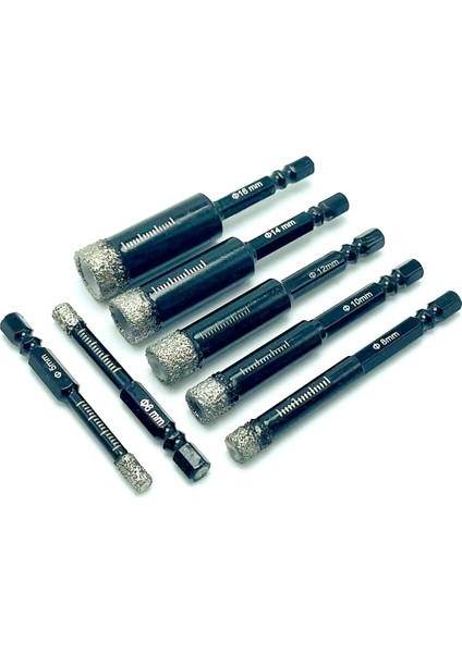 8mm (1 Adet) 5MM-16MM Vakum Lehimli Elmas Kuru Matkap Uçları Delik Testere Kesici Granit Mermer Seramik Karo Cam Elektrikli El Aletleri Aksesuarları (Yurt Dışından)