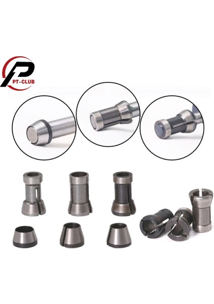 Ab 2 Adet Çok Tip Yüksek Hassasiyetli Adaptör Collet Shank Yönlendirici Aracı Adaptörler Tutucu 6MM/6.35MM/8MM (Yurt Dışından) fiyatları