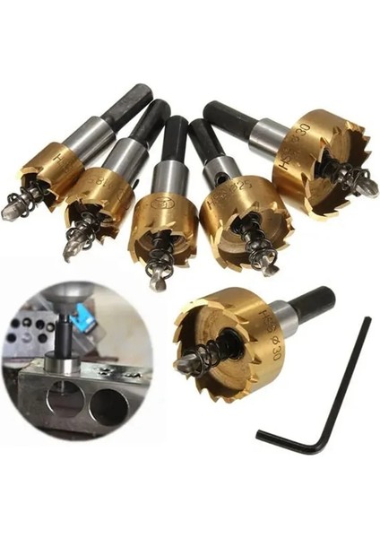 23MM 12-80MM Hss Delik Testere Matkap Ucu Seti Paslanmaz Çelik Delik Açıcı Yüksek Hız Çelik Matkap Uçları Delik Testere Kesici Metal Işleme Aletleri (Yurt Dışından)