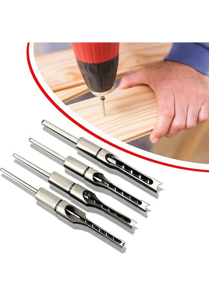11MM Hss Büküm Matkap Uçları Ağaç Işleme Araçları Büküm Kare Delik Matkap Uçları Burgu Ortising Keski Matkap Seti Kare Delik 6.0mm ~ 16MM (Yurt Dışından)