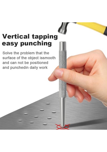 1 Adet Kaymaz Merkezi Yumruk 1.5mm/2mm/3mm Alaşımlı Yüksek Karbon Çelik Yüksek Sertlik Bulucu Metal Ahşap Işaretleme Delme Aracı 1/3 Adet (Yurt Dışından)