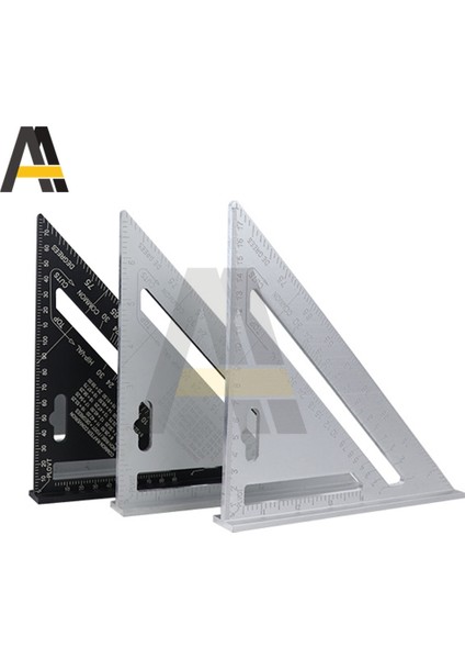 Siyah Inç Üçgen Cetvel 7 Inç Üçgen Kare Marangoz Iletki 90 Derece Sağ Açı Cetvel Inşaat Araçları Cetvel (Yurt Dışından) fiyatları