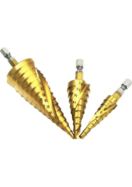 Düz Yuva 4-12MM 3-12MM 4-12MM 4-20MM 4-22MM Hss Düz Yuva Adım Matkap Ucu Seti Titanyum Kaplamalı Ahşap Metal Delik Testere Çekirdek Matkap Ucu Seti (Yurt Dışından) fiyatları