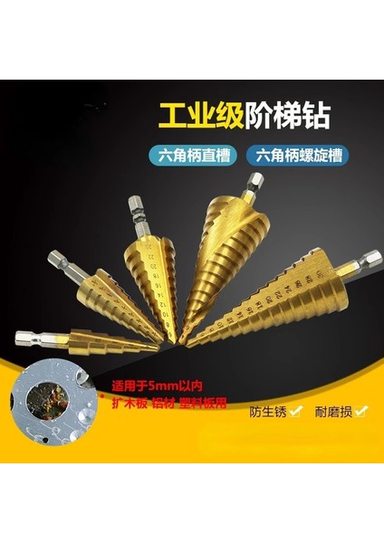 Düz Yuva 4-12MM 3-12MM 4-12MM 4-20MM 4-22MM Hss Düz Yuva Adım Matkap Ucu Seti Titanyum Kaplamalı Ahşap Metal Delik Testere Çekirdek Matkap Ucu Seti (Yurt Dışından) modelleri