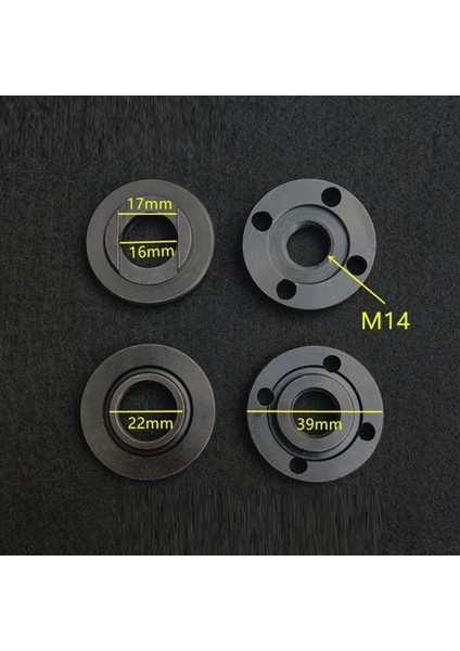 M16 Açı Öğütücü Aksesuarları Flanş Kilit Somunu M14 M16 Konu 40MM Açı Öğütücü Metal Açı Öğütücü Somun Aracı Seti (Yurt Dışından)
