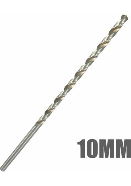10MM 1 Adet Gümüş Büküm Matkap Ucu 3/4/5/6/7/8/10MM Hss Çelik Matkap Ucu Metal Matkap Yedek 200MM Sondaj Ahşap (Yurt Dışından)