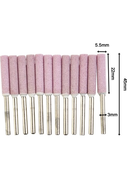 4.8mm 12 Adet Parlatma Kafası Elmas Taşlama Ucu Çapak Ucu Testere Bileme Çapak Zincir Testere Delme Makinesi Parçaları (Yurt Dışından)