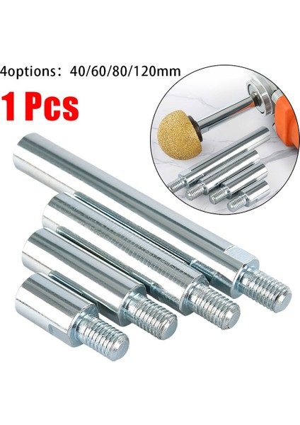 C 80MM M14 Açılı Taşlama Adaptör Çubuğu Uzatma Çubuğu M10 M14 Adaptörleri Çubuk Model 100 125 Açılı Taşlamalar Parlatıcılar Parlatma Aksesuarları (Yurt Dışından)