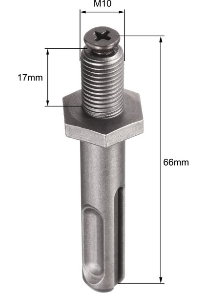 1 Adet 64X17MM Uxcell Yeni 1 Adet/3 Adet Sds Plus - 3/8 Inç 1/2 Inç Konu Anahtarsız Hızlı Değişim Matkap Chuck Adaptörü Hex Shank Darbeli Matkap Için (Yurt Dışından) fırsatları