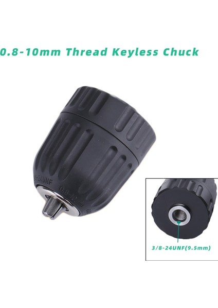 24 Unf 0.8-10MM-E Matkap Aynası Matkap Aynası Adaptörü Darbeli Anahtarı Elektrikli Matkap'a Dönüştürün - 1/2"-20UNF 3/8"-24UNF Dişli 3 Çeneli Ayna (Yurt Dışından)