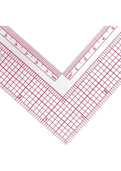 Dahili Ölçek 21.5X21.5 cm L Şeklinde Dik Açı Ölçer Plastik Patchwork Cetvel Çizim Kesme Plakası Yapımı (Yurt Dışından) fiyatları