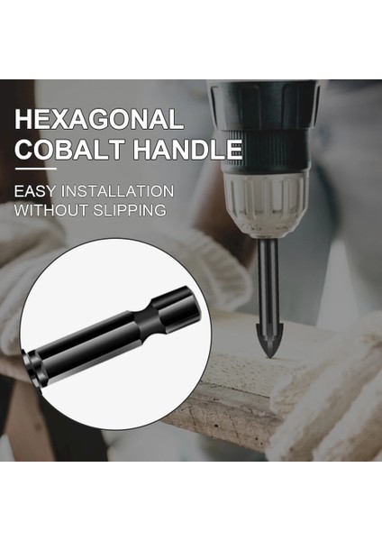 Kahverengi 12MM Çapraz Hex Kiremit Uçları Cam Seramik Beton Delik Açıcı Alaşım Üçgen Matkap 3/4/5/6/7/8/10/12MM Delik Testere Ağaç Işleme Araçları (Yurt Dışından)