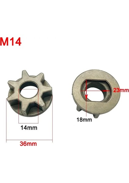 M10 Testere Dişli Dişli Zincir Testere Dişli Açı Öğütücü Yedek Dişli Braketi M10 M14 M16 M10-100 M14-115/125 M16-125/150/180 (Yurt Dışından)