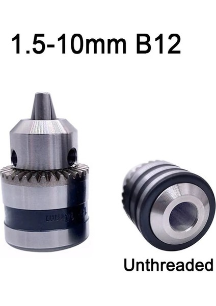 1.5-10MM B12 1 Adet 1.5-10MM B12 3/8 Konu Matkap Chuck Dönüşüm Matkap Chuck 1/2 M12X1.25 Anahtarı Elektrikli Matkap Anahtarsız 3 Çeneli Chuck (Yurt Dışından)