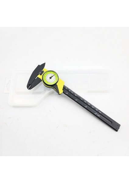 A4 1 Adet 0-150MM Metrik Inç Plastik Saat Kartı Saatli Plastik Kumpas (Yurt Dışından)