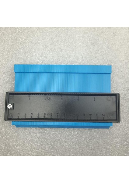 5in Kırmızı Plastik Profil Kopya Ölçer Kontur Ölçer Teksir Kontur Ölçeği Şablon Ahşap Markalama Araçları Fayans Laminat Fayans Genel Araç (Yurt Dışından)