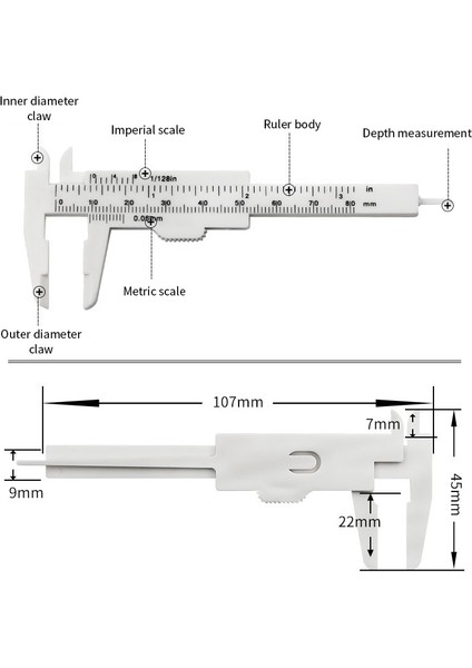 80MM Siyah Dıy Ölçü Aracı Ağaç Işleme Metal Işleme Sıhhi Tesisat Modeli Yapımı 80MM 150MM Sürmeli Kumpas Diyafram Derinlik Çapı Ölçü Aracı (Yurt Dışından) fırsatları
