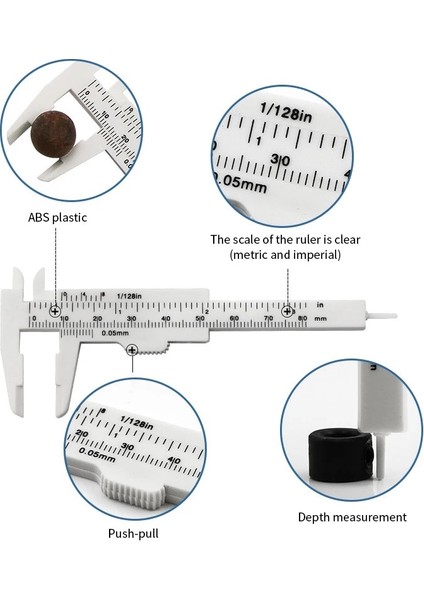 80MM Siyah Dıy Ölçü Aracı Ağaç Işleme Metal Işleme Sıhhi Tesisat Modeli Yapımı 80MM 150MM Sürmeli Kumpas Diyafram Derinlik Çapı Ölçü Aracı (Yurt Dışından) indirimleri