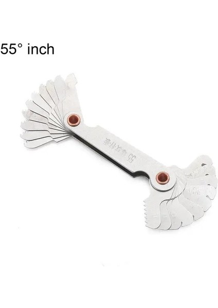 55 Derece Inç 55/60 Derece Metrik Inç Konu Fiş Ölçer Dişli Vida Aralığı Ölçüm Karbon Çelik Merkezi Ölçüm Torna Kombinasyonu Araçları (Yurt Dışından)